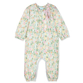 Bow Romper L/S - Beatrice 100% Pima Cotton by Feather Baby Feather Baby 