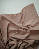 Muslin Swaddle Blanket Organic Cotton (Pale Taupe) | Mushie - Baby Swaddles + Bedding