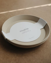 Round Dinnerware Plates, Set of 2 (Vanilla) | Mushie - Baby's and Toddler's Tableware