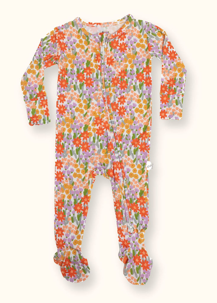 Spring Floral Footie Pajama by Loocsy Loocsy 
