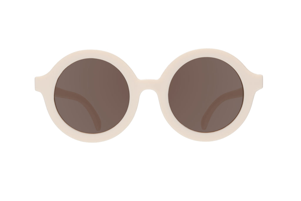 Euro Round Sweet Cream Sunglasses with Amber lens Sunglasses Babiators 