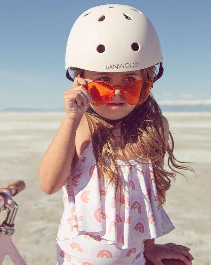 Classic Helmet - Matte White | Banwood Kid's Bike Accessories