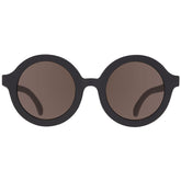 Euro Round Jet Black Sunglasses with Amber lens Sunglasses Babiators 