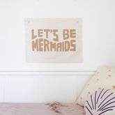 Let's Be Mermaids Clay Banner Wall Hanging Imani Collective 