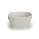 Square Dinnerware Bowl, Set of 2 (Ivory) Baby Accessories Mushie 