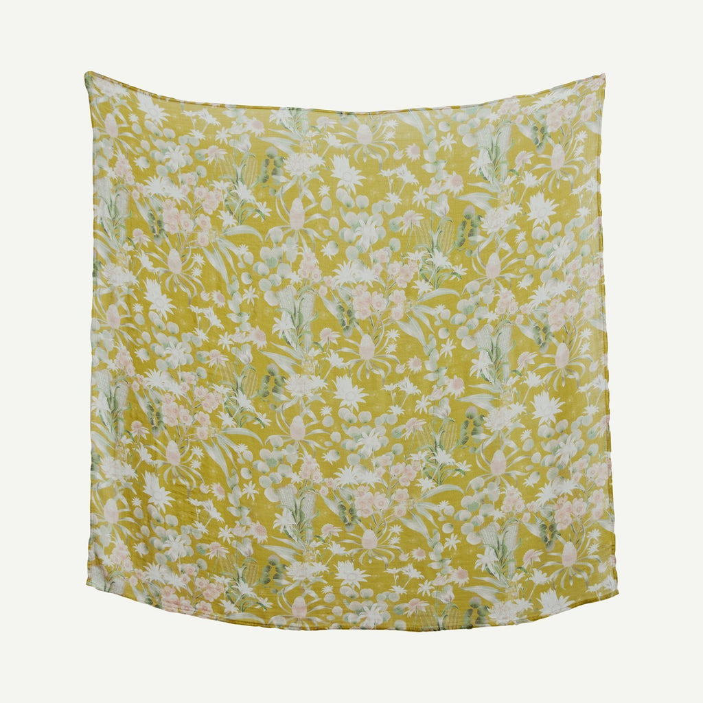 Banksia Bloom Bamboo / Organic Cotton Swaddle | Banabae - Baby Accessories