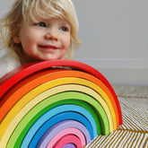 Wooden Stacking Rainbow - Large by Bigjigs Toys US Bigjigs Toys US 