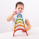 Wooden Stacking Rainbow - Small by Bigjigs Toys US Bigjigs Toys US 
