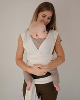 Baby Wrap | Beige Melange Blankets + Swaddles Mushie 