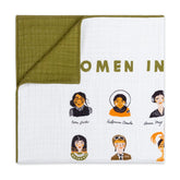 Quilt in 3-Layer GOTS Certified Organic Muslin Cotton | Women In History