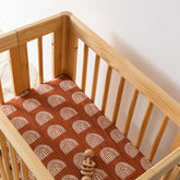 Babyletto | All-Stages Bassinet Sheet | Terracotta Rainbow