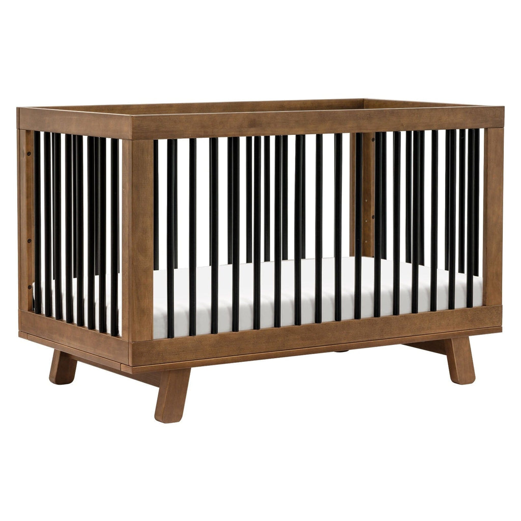 Babyletto | Hudson 3-in-1 Convertible Crib with Toddler Bed Conversion Kit | Natural Walnut