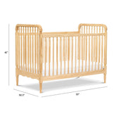Liberty 3-in-1 Convertible Spindle Crib with Toddler Bed Conversion Kit | Natural Babyletto 