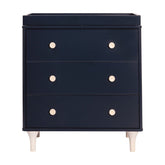 Lolly 3-Drawer Changer Dresser with Removable Changing Tray | Navy Babyletto 
