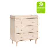 Lolly 3-Drawer Changer Dresser with Removable Changing Tray | Washed Natural Babyletto 