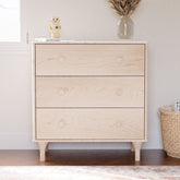 Lolly 3-Drawer Changer Dresser with Removable Changing Tray | Washed Natural Babyletto 