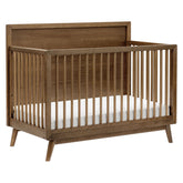 Babyletto | Palma 4-in-1 Convertible Crib with Toddler Bed Conversion Kit | Natural Walnut