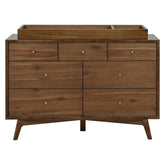 Babyletto | Palma 7-Drawer Assembled Double Dresser | Natural Walnut