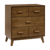 Babyletto | Scoot 3-Drawer Changer Dresser with Removable Changing Tray | Natural Walnut