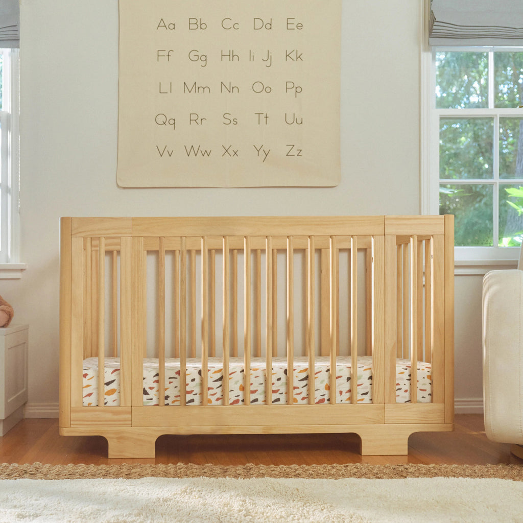 Yuzu 8-in-1 Convertible Crib with All-Stages Conversion Kits | Natural Crib & Toddler Bed Accessories Babyletto 