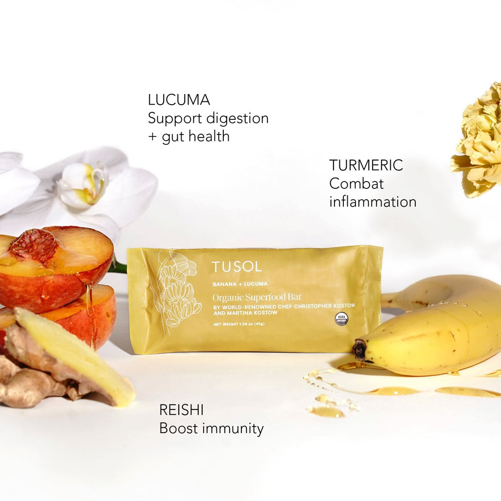 Organic Banana + Lucuma Superfood Bar (24 Pack) by TUSOL Wellness TUSOL Wellness 