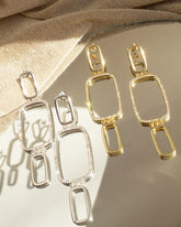 Blair Chain Statement Earrings - Silver | Luv AJ Women's Earrings