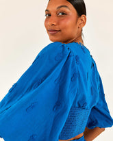 Blue 3d Pineapple Crop Top | Farm Rio - Women's Clothing