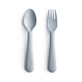Fork and Spoon Set (Cloud) Baby Accessories Mushie 