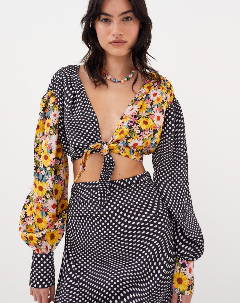 Janet Crop Top Shirts & Tops For Love and Lemons 