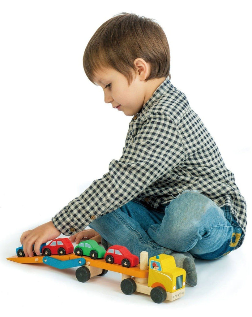 Car Transporter - Tender Leaf Toys - Wooden Toys for Kids