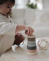 Stacking Rings Toy | Made in Denmark (Original)| Mushie - Educational Toys for Kids