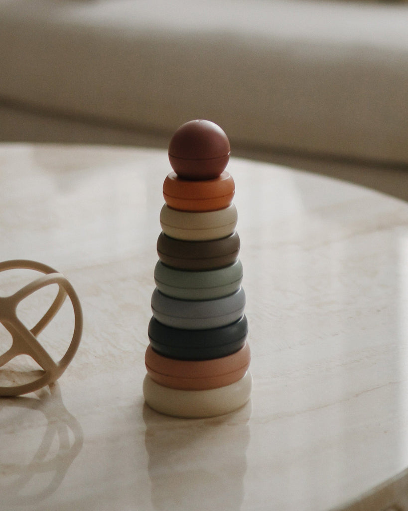 Stacking Rings Toy | Made in Denmark (Original)| Mushie - Educational Toys for Kids