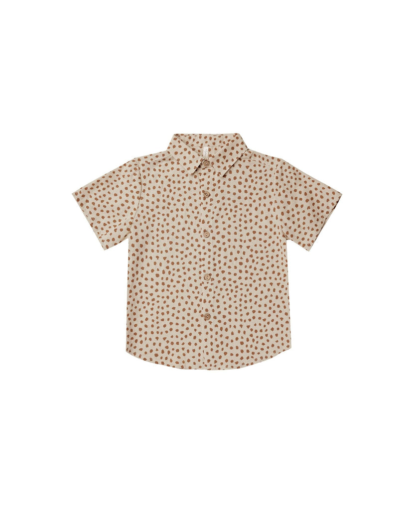 Collared Short Sleeve Shirt | Spots Rylee & Cru NATURAL-SPOTS 6-12M 