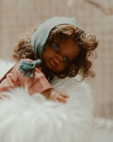 Dollie Bayleaf Bonnet | Bohemian Mama Littles - Doll Clothing