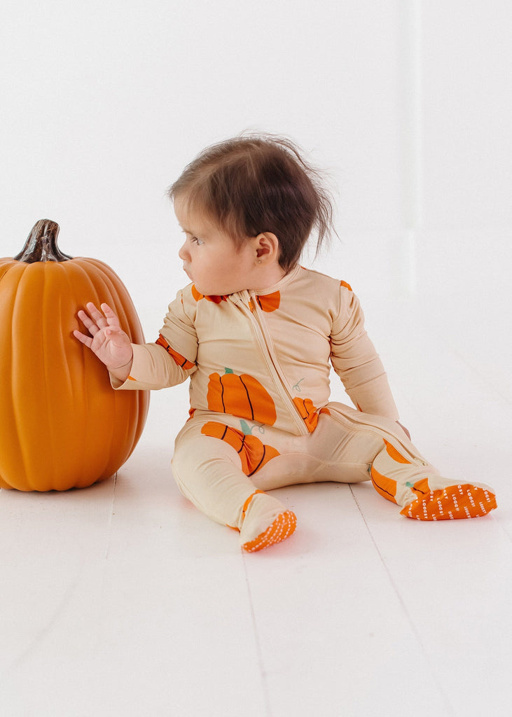 Pumpkin Footie Pajama by Loocsy Loocsy 
