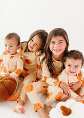 Pumpkin Pajama Set | Orange Pajamas Loocsy 