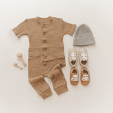 Leather Woven Sneaker | Color 'Rust' | Soft Sole | Consciously Baby - Baby and Toddler Shoes