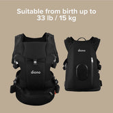 Carus Complete 4-in-1 Baby Carrier | Black Diono 