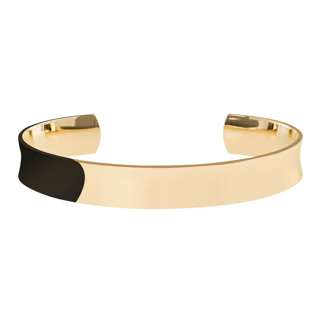 Small Inverted Domed Cuff by eklexic eklexic GOLD 