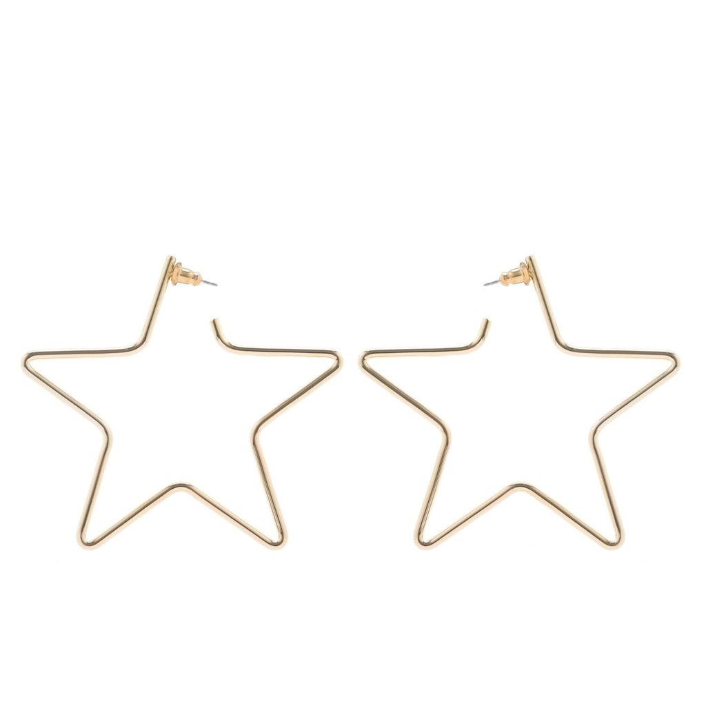 Large Full Star Earrings by eklexic eklexic GOLD 