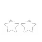 Small Full Star Earrings by eklexic eklexic SILVER 