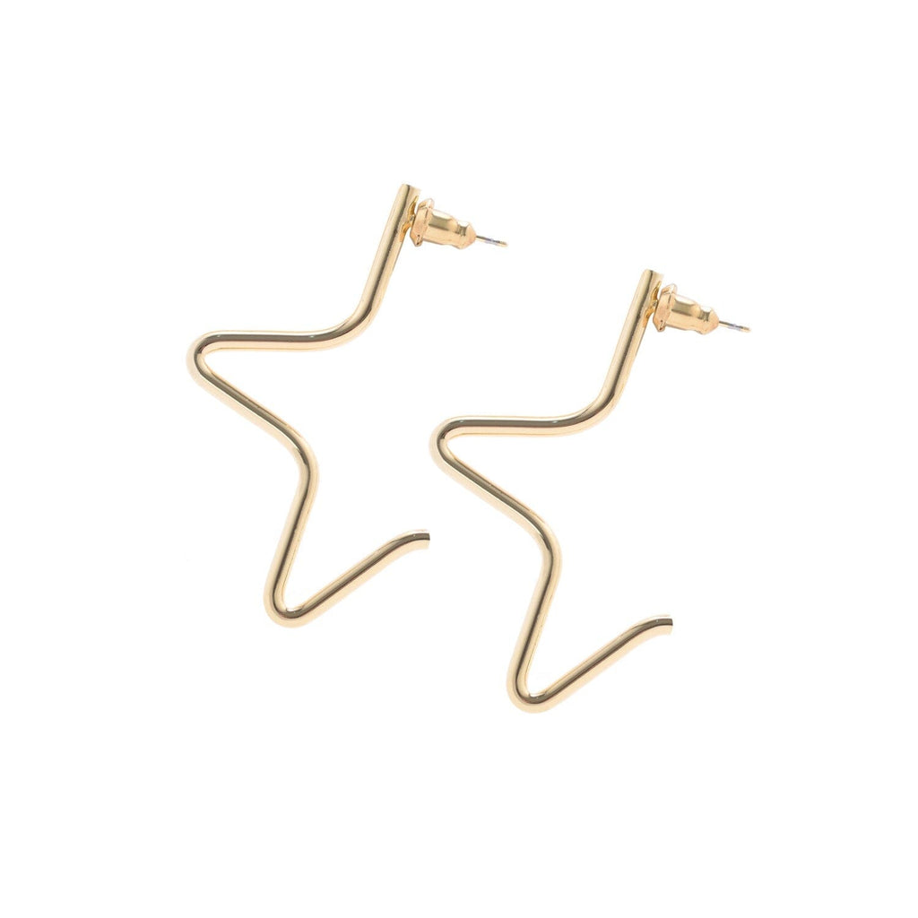 Medium 1/2 Star Earrings by eklexic eklexic GOLD 