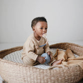 Extra Soft Muslin Crib Sheet | Black Daisy | Mushie - Nursery & Bedding
