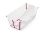 transparent pink bundle bath
