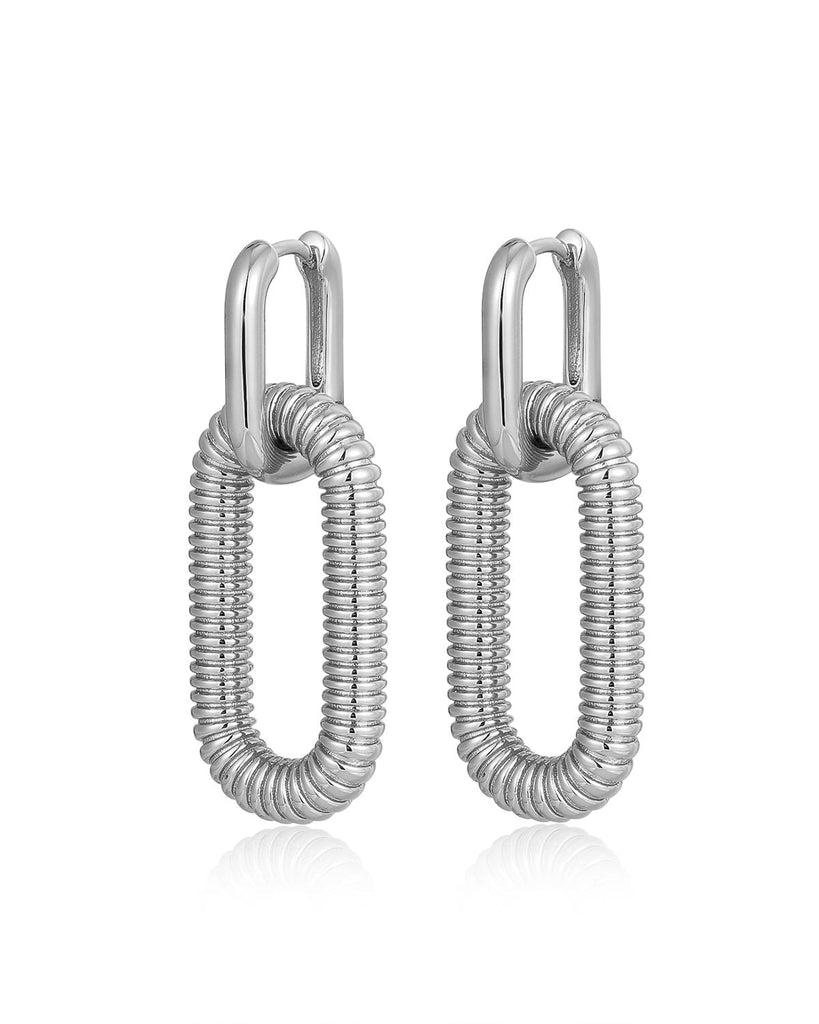 Le Signe Loop Hoops | Silver | Luv AJ - Women's Jewelry