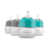Flexy Silicone Baby Bottle - 5oz & 9oz by Nanobébé US Nanobébé US Teal-Grey 5 oz. 4-Pack