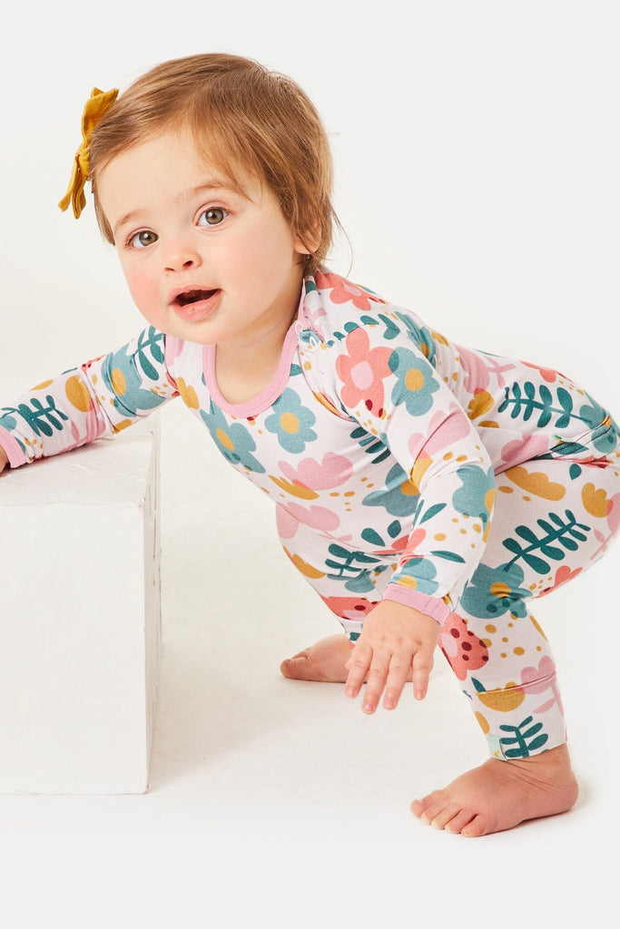 Long Sleeve Pajama Set - Flower Power by Clover Baby & Kids Clover Baby & Kids 