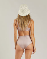 High-Waisted Bikini Bottom || mauve Swimwear Rylee & Cru 
