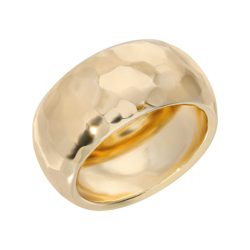 Hammered Domed Ring by eklexic eklexic GOLD 5 