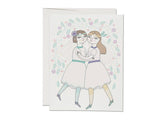 Girl Wedding Greeting Cards Red Cap Cards 